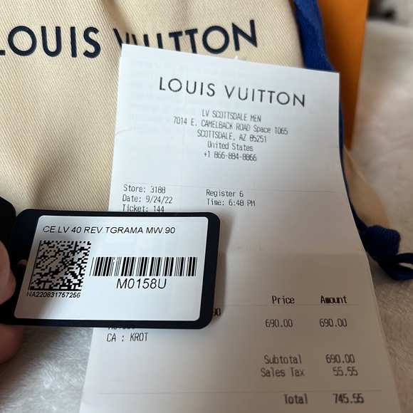 White Louis Vuitton belt - Men’s / Women’s - Picture 2 of 2